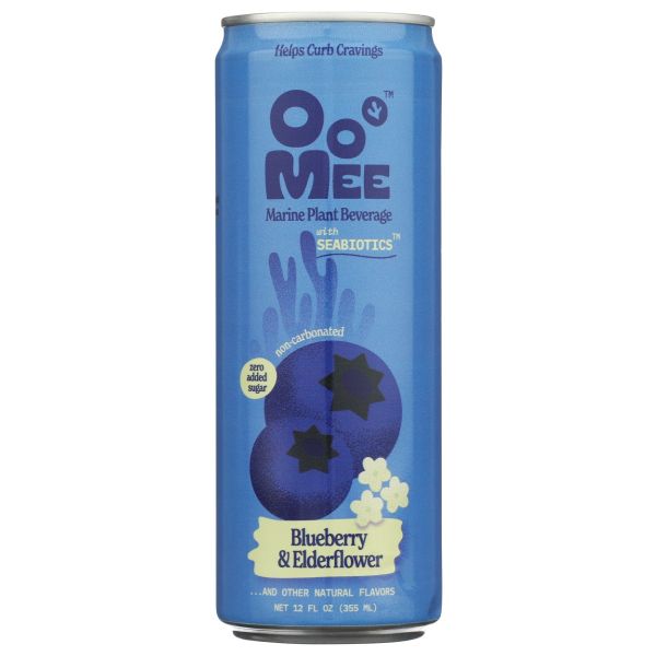 OOMEE: Blueberry and Elderflower Marine Plant Beverage, 12 fo
