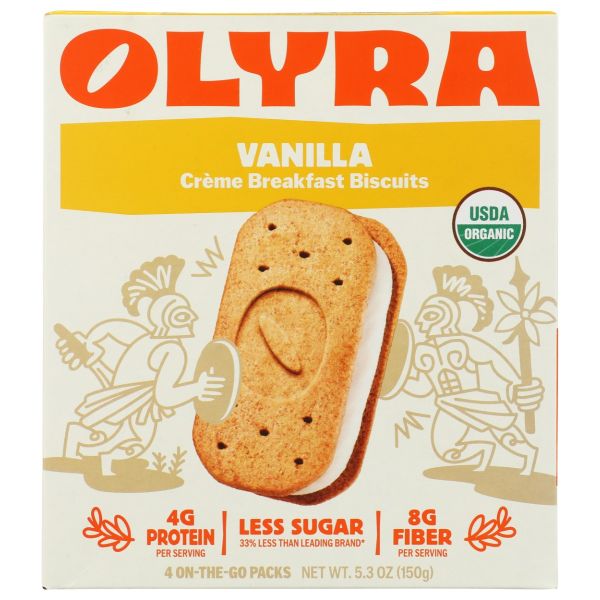 OLYRA: Vanilla Creme Breakfast Biscuits, 5.3 oz