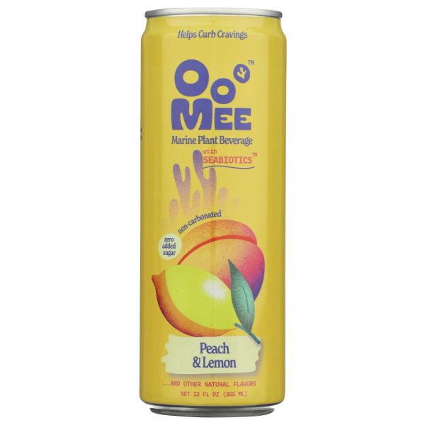OOMEE: Peach and Lemon Beverage, 12 fo