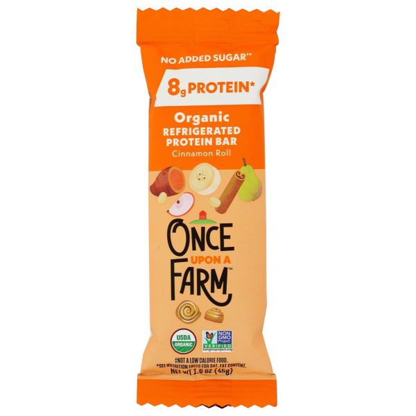 ONCE UPON A FARM: Cinnamon Roll Refrigerated Protein Bar, 1.6 oz