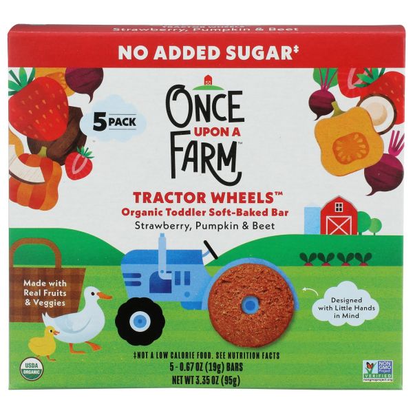 ONCE UPON A FARM: Strawberry Pumpkin and Beet Tractor Wheels, 3.35 oz