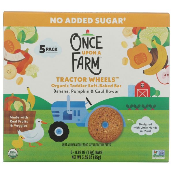 ONCE UPON A FARM: Banana Pumpkin and Cauliflower Tractor Wheels, 3.35 oz