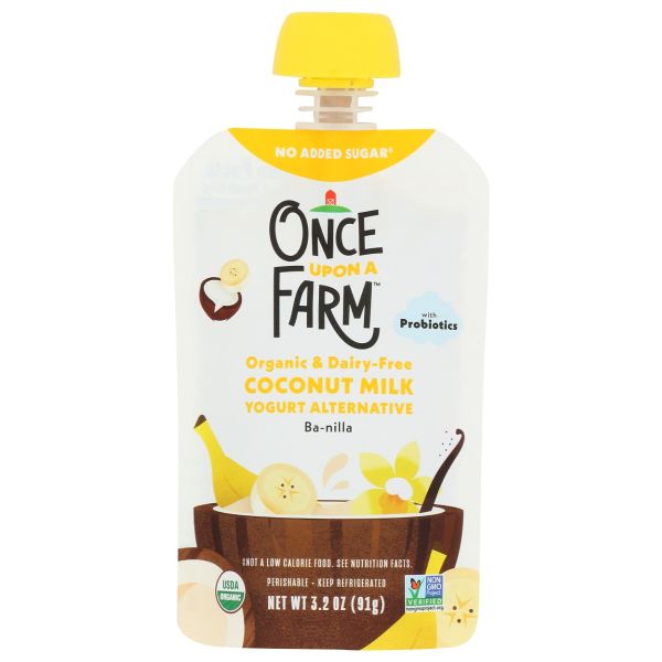 ONCE UPON A FARM: Ba Nilla Coconut Milk Yogurt Alternative, 3.2 oz