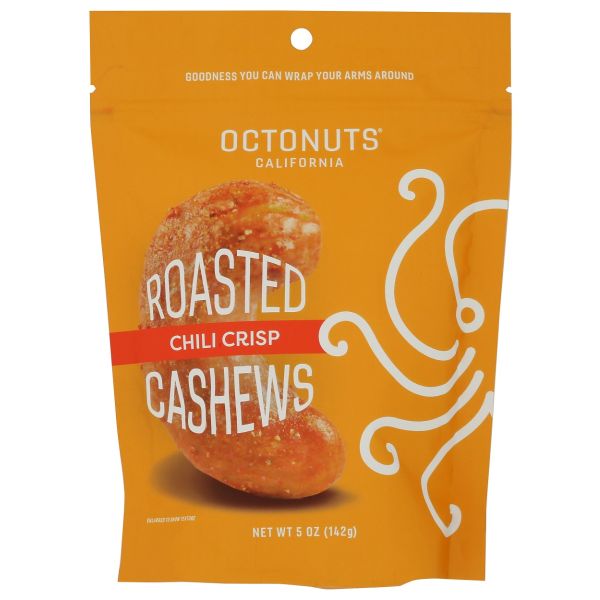 OCTONUTS: Chili Crisp Roasted Cashews, 5 oz