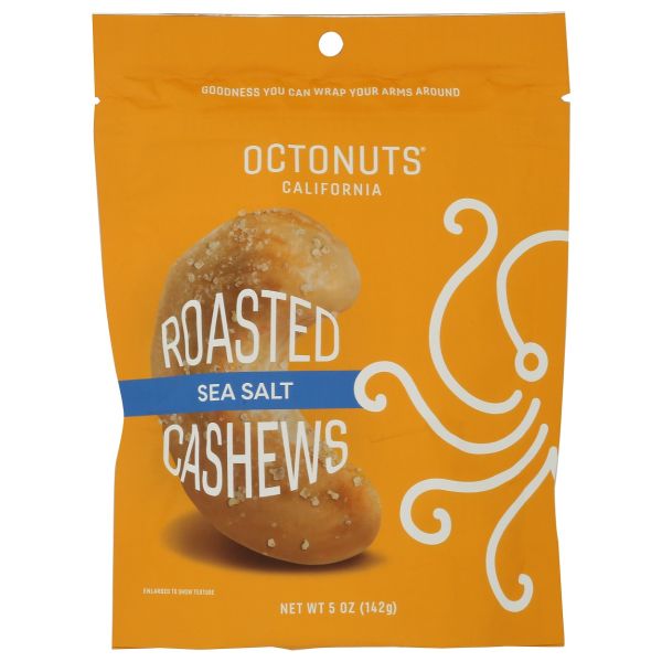 OCTONUTS: Sea Salt Roasted Cashews, 5 oz