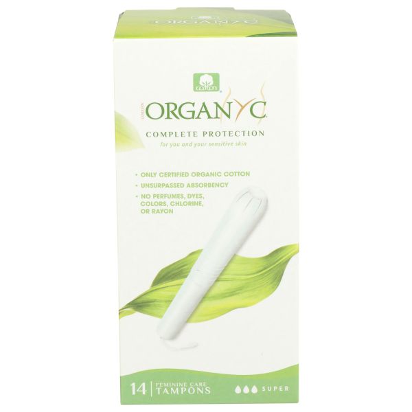 ORGANYC: Tampon Applicator Super Organic, 14 pc