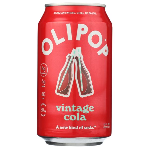 OLIPOP: Vintage Cola Prebiotic Soda, 12 fo