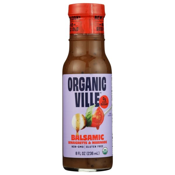 ORGANICVILLE: Balsamic Vinaigrette and Marinade, 8 fo