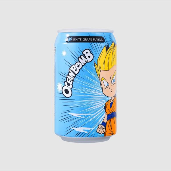 OCEAN BOMB: Dragon Ball Sparkling White Grape Water, 11.16 oz