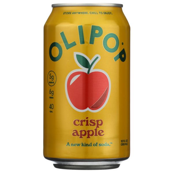 OLIPOP: Crisp Apple Soda, 12 fo