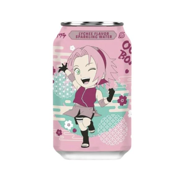 OCEAN BOMB: Naruto Lychee Sparkling Water, 11.1 fo