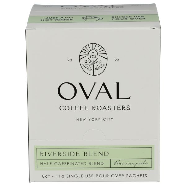 OVAL COFFEE: Riverside Blend Coffee Roasters, 3.1 oz