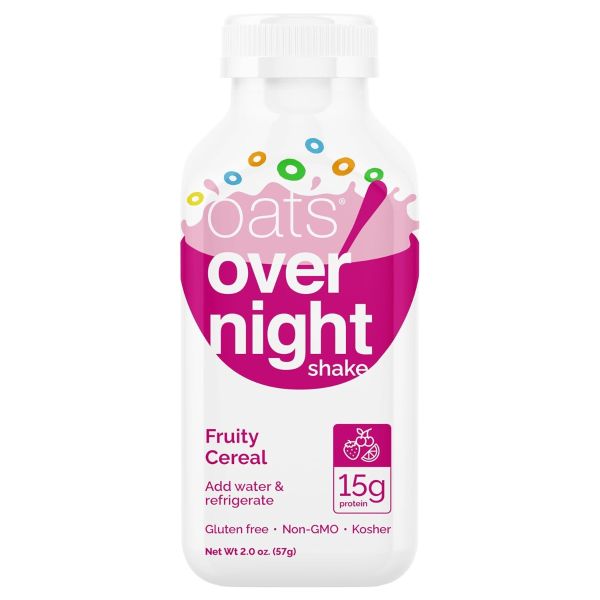OATS OVERNIGHT: Fruity Cereal Overnight Oats Shake, 2 oz