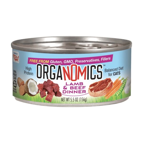 ORGANOMICS: Lamb and Beef Dinner for Cats, 5.5 oz