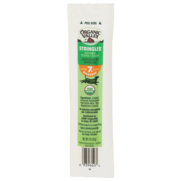 ORGANIC VALLEY: Organic Stringles String Cheese, 1 oz