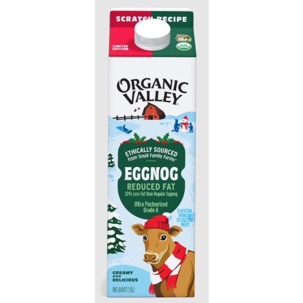 ORGANIC VALLEY: Organic Reduced Fat Eggnog, 32 fo