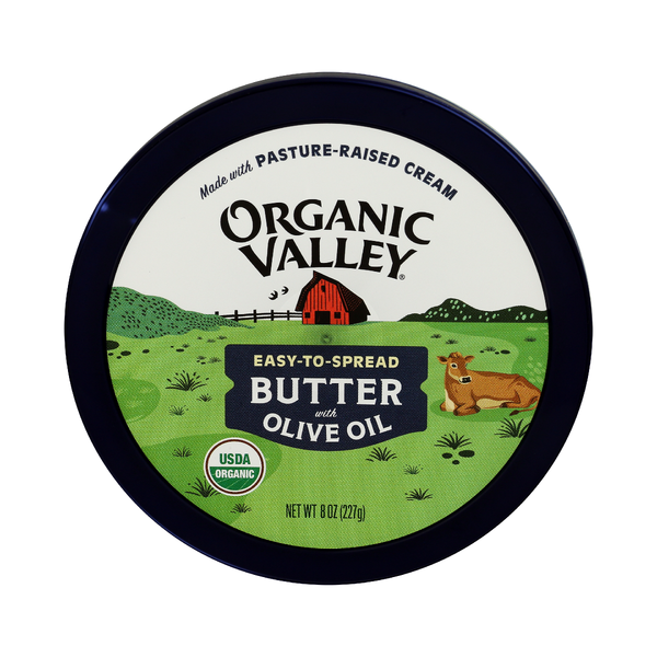 ORGANIC VALLEY: Organic Butter with Olive Oil, 8 oz