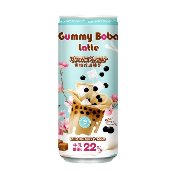 OS: Brown Sugar Gummy Boba Latte, 15.9 oz
