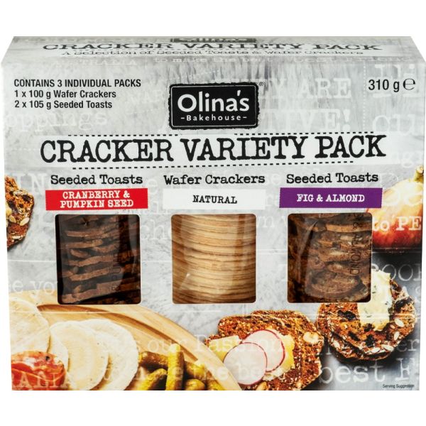 OLINAS BAKEHOUSE: Cracker Variety Pack, 10.9 oz