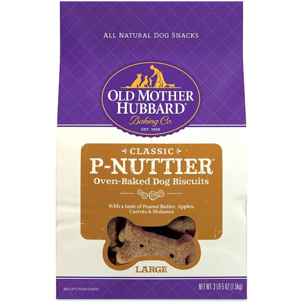 OLD MOTHER HUBBARD: P Nuttier Peanut Butter Dog Treats, 3.5 lb