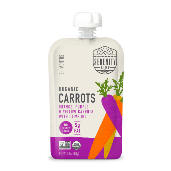 SERENITY KIDS: Pouch Carrot Variety Olive Oil, 3.5 oz