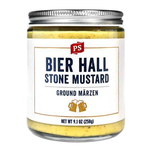 PS SEASONING: Bier Hall Stone Mustard Ground Marzen, 9.1 oz