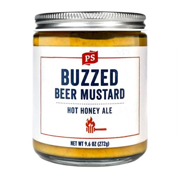 PS SEASONING: Buzzed Beer Mustard Hot Honey Ale, 9.6 oz