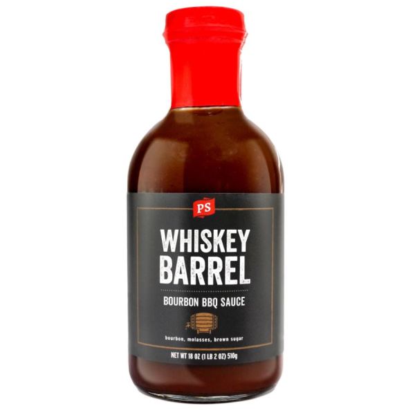 PS SEASONING: Whiskey Barrel Bourbon Bbq Sauce, 18 oz