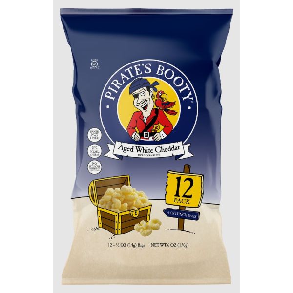 PIRATE BRANDS: Pirates Booty Aged White Cheddar 12 Count, 6 oz