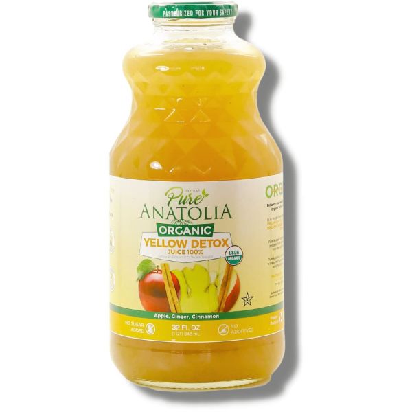 PURE ANATOLIA: Organic Yellow Detox Juice, 32 fo