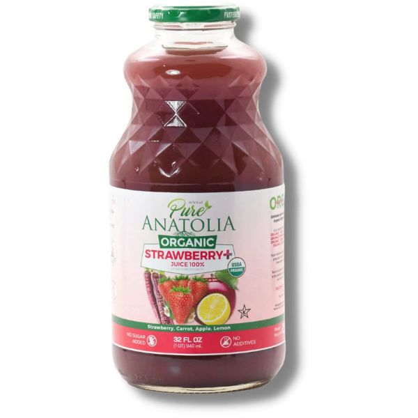 PURE ANATOLIA: Organic Strawberry Plus Juice, 32 fo