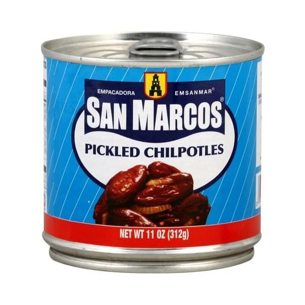 SAN MARCOS: Pickled Chipotles Peppers, 11 oz