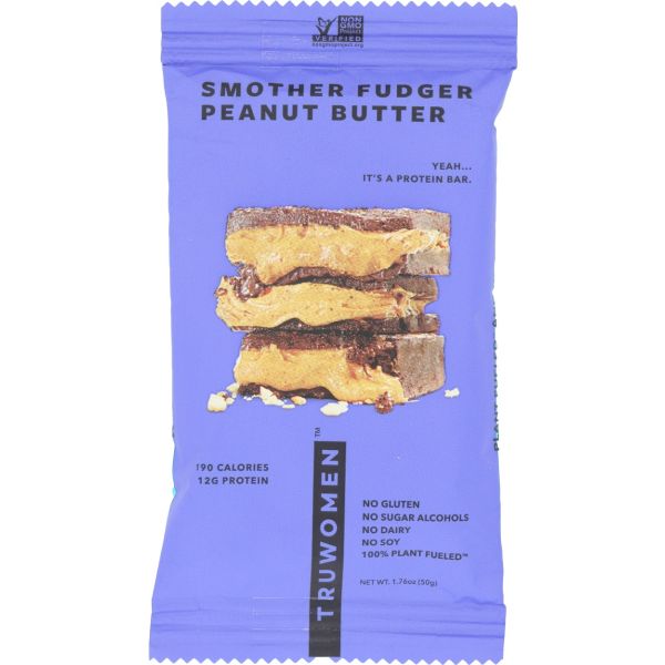 TRUBAR: Smother Fudger Peanut Butter Protein Bar, 1.76 oz
