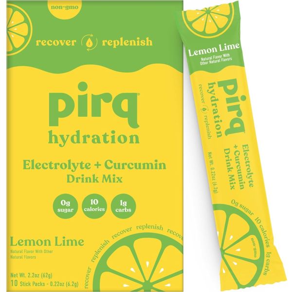 PIRQ: Lemon Lime Hydration Drink Mix, 10 pk