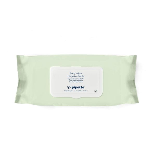 PIPETTE: Baby Wipes Fragrance Free, 72 pk