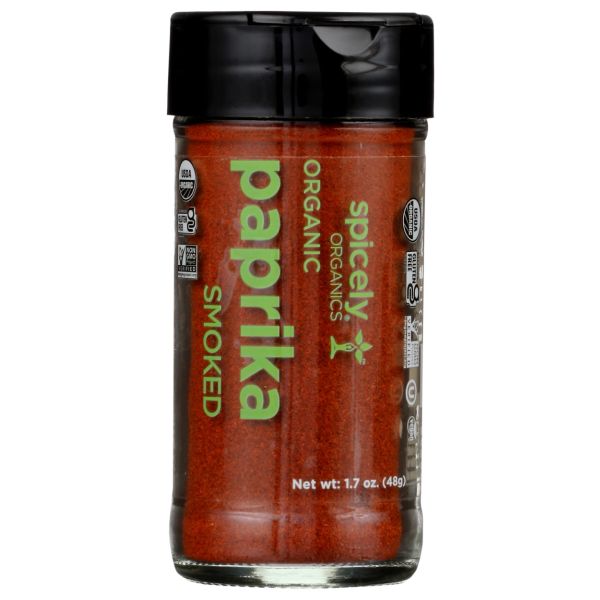 SPICELY ORGANICS: Organic Paprika Smoked Jar, 1.7 oz