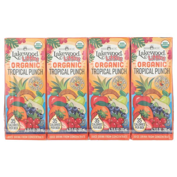 LAKEWOOD: Littles Organic Tropical Punch Juice Boxes 8Ct, 54 fo