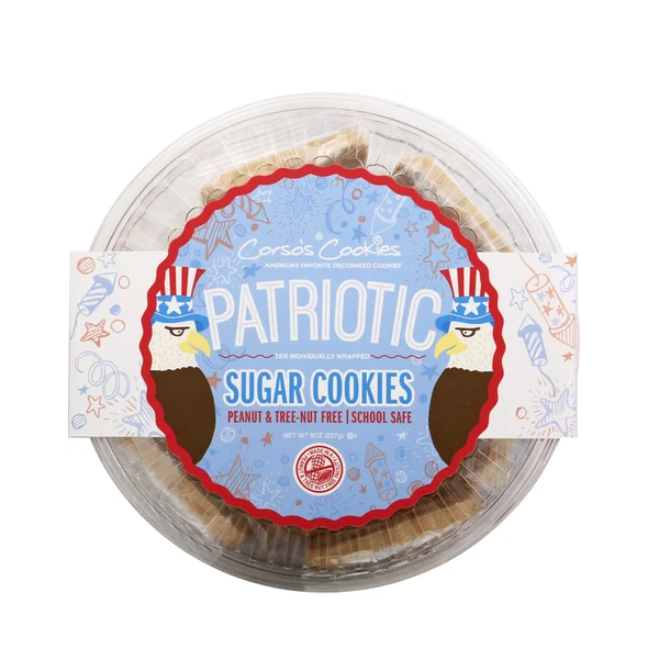 CORSOS COOKIES: Patriotic Sugar Cookies, 8 oz