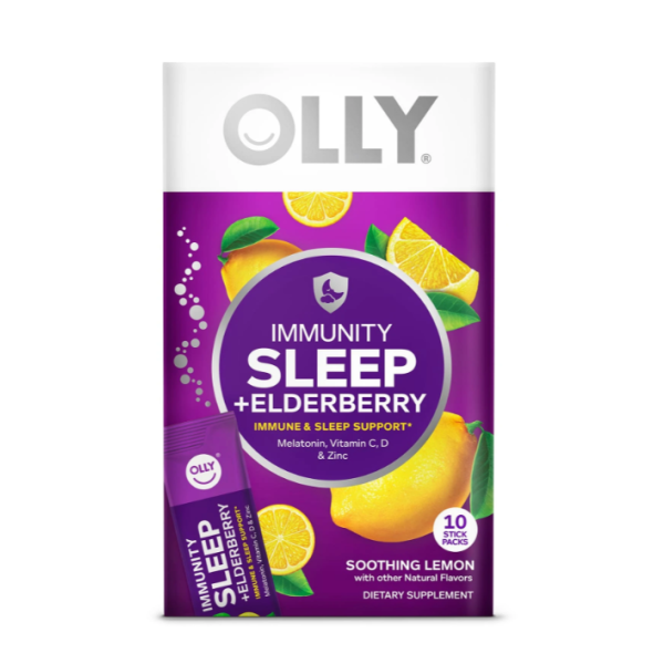 OLLY: Immunity Sleep Elderberry Powder Packs, 10 ea