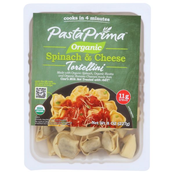 PASTA PRIMA: Spinach Cheese Tortellini, 8 oz