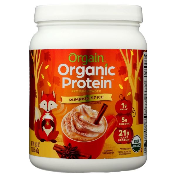 ORGAIN: Organic Protein Powder Pumpkin Spice, 1.02 lb