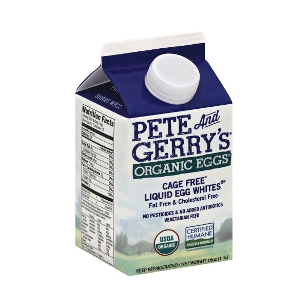 PETE AND GERRYS: Organic Liquid Egg Whites, 16 oz