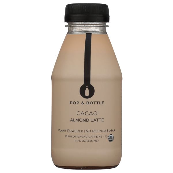 POP AND BOTTLE: Cacao Almond Latte, 11 oz