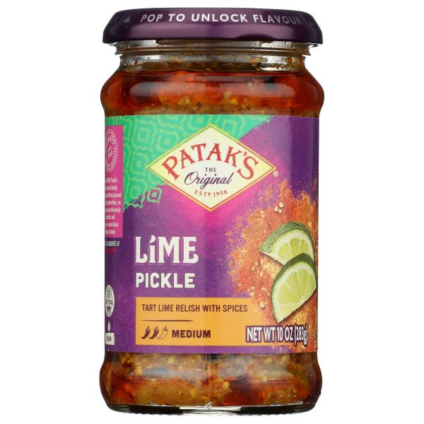 PATAKS: Lime Pickle Medium, 10 oz