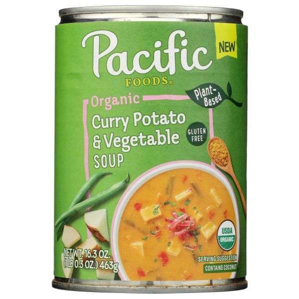 PACIFIC FOODS: Organic Curry Potato and Vegetable Soup, 16.3 oz