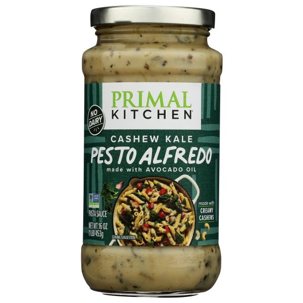 PRIMAL KITCHEN: Cashew Kale Pesto Alfredo Sauce, 16 oz