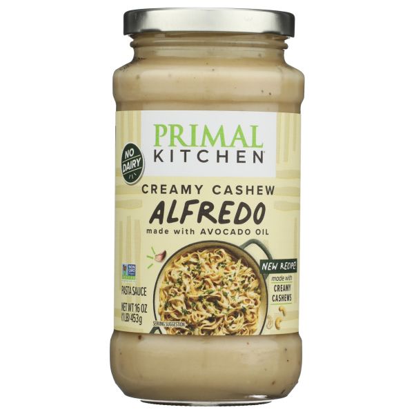 PRIMAL KITCHEN: Creamy Cashew Alfredo Sauce, 16 oz