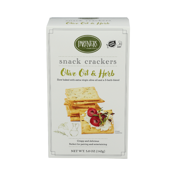PARTNERS: Olive Oil and Herb Snack Crackers, 5 oz