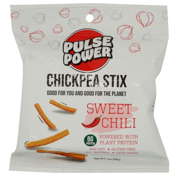 PULSE POWER: Tangy Bbq Chickpea Stix, 1 oz