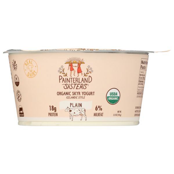 PAINTERLAND SISTERS: Plain Organic Skyr Yogurt, 5.3 oz